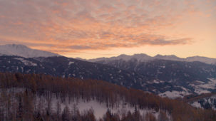 Dawn clouds over the Wipptal valley